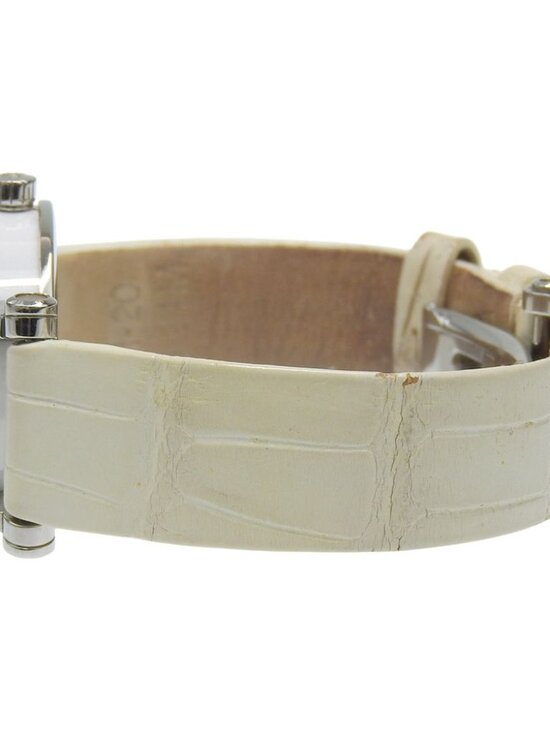 Tiffany & Co Atlas Stainless Steel Leather Silver Kuo Analog Display White Dial main image 4